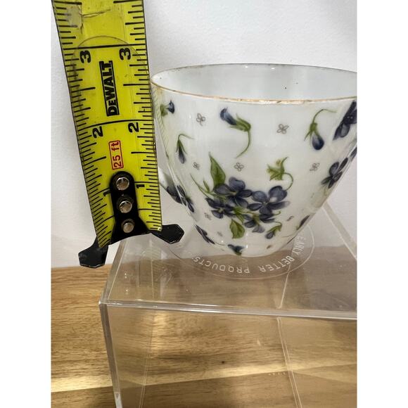 Vintage Tea cup & Saucer; Floral Violet Gold Rim - Picture 14 of 14